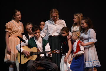 Xavier high school students performing the Sound of Music at Xavier Theatre
