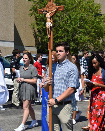 Xavier High School Blessed Sacrament Procession