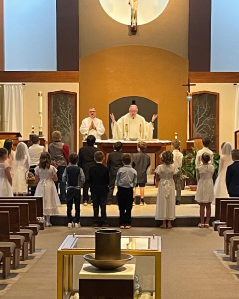First Communion Mass at St. Thomas More Parish